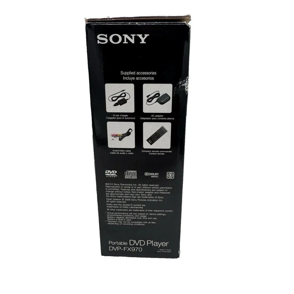 Sony Portable DVD Player DVP-FX970 Black 9
